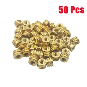 Brass Threaded Screw Insert M3-0.5 Replacement Screw Inserts Set Threaded - Picture 1 of 12