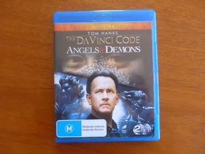 The Da Vinci Code + Angels & Demons *FREE POST* 2x Blu-ray Tom Hanks Double Feat - Picture 1 of 6