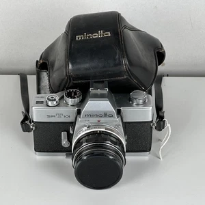 Minolta SRT 101 35mm Film SLR With Accessories UNTESTED - Picture 1 of 9