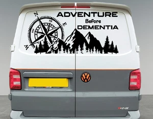 LARGE Mountain Forrest Demetia Vinyl Decal Camper Van Caravan Sticker Graphic. - Picture 1 of 3