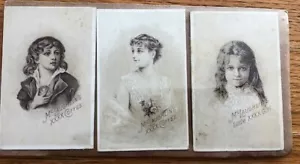 Antique McLaughlin's Coffee Cards Victorian Trade Card Lot Set of 3 1890's Old - Picture 1 of 3