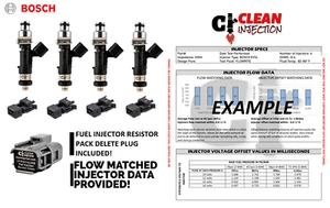 fit Nissan CA18DET GTi-R Pulsar S13 CA18 RNN14 BOSCH 750cc ev14 Fuel injectors - Picture 1 of 4