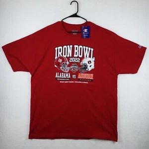 Alabama Crimson Tide T Shirt Mens Sz 2XL XXL Red 2022 Iron Bowl Rivalry Auburn - Picture 1 of 13