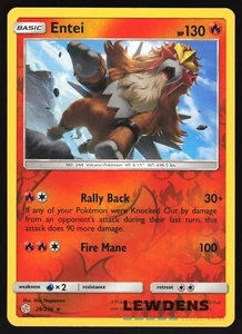 Entei - 28/236 - Reverse Holo Rare - Cosmic Eclipse - Pokemon Card - Picture 1 of 2
