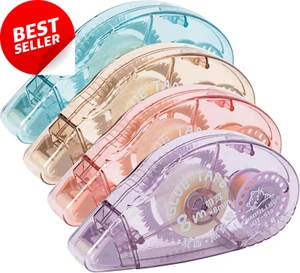 4 Pack Double-Sided Tape Roller, Adhesive Tape for Crafts & Scrapbooking - Picture 1 of 12