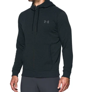 Under Armour Men's Anthracite Threadborne Full Zip Hoodie 1299134-002 Black 3XL - Picture 1 of 6
