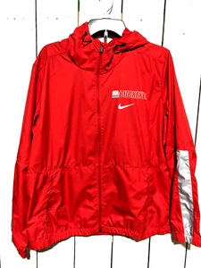 CHAQUETA CON CAPUCHA OHIO STATE BUCKEYES NIKE LIGERA PARA MUJER ROJA CREMALLERA COMPLETA TALLA L - Imagen 1 de 8