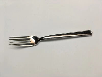 "Tenedor de ensalada individual de acero inoxidable Waterford Lismore Bead 18/10 7-1/4""" Foto 1 de 4