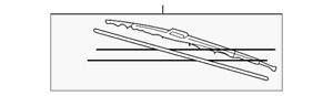 Genuine Toyota Windshield Wiper Blade (Right Front) 85212-53061