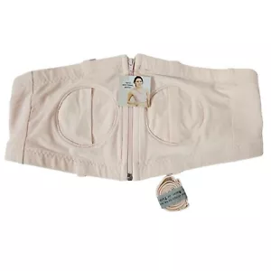 Hands-Free Pumping Bra Adjustable Fit Soft Zipper Closure Mothers - Picture 1 of 7