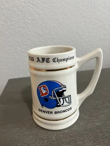 Denver Broncos 1986 AFC Champions Beer Stein Mug Super Bowl XXI - Picture 1 of 4