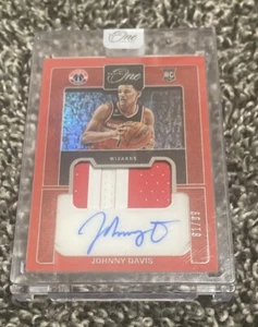 2022/23 Panini One & One Johnny Davis Rookie RPA/99 Wizards - Imagen 1 de 2