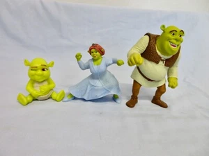 McDonalds Happy Meal Toys Shrek x 3 Shrek, Baby Shrek, Fiona - Picture 1 of 5