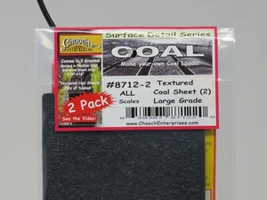 Hojas de carbón texturizadas flexibles Chooch 8712-2 grado grande para todas las escalas HO S O G - Imagen 1 de 3