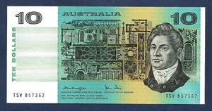 (DN) Australia 10 Dollars 1979 P-45c Sign. Knight & Stone EF+/AU - Picture 1 of 2
