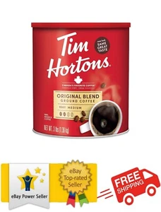 Café molido Tim Hortons 100 % arábica tostado medio mezcla original, lata de 3 libras - Imagen 1 de 8