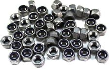 Stainless Steel Nylock Locking Nuts m4 m5 m6 m8 m10 m12 m14 Blue Nylon Metal
