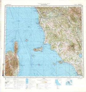 Mapa topográfico militar soviético ruso - FIRENZA (Italia) 1:500 000, edición 1982 - Imagen 1 de 5