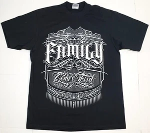 FAMILY FIRST T-Shirt Urban Streetwear 100% Cotton Tee Adult Men's New - Picture 1 of 2