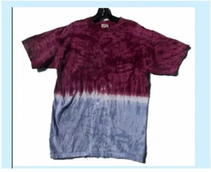 Handgefärbtes TIE DYE T-SHIRT BEERE & weich LILA Taschen GRÖSSE SMALL kostenloser US-Versand - Bild 1 von 1