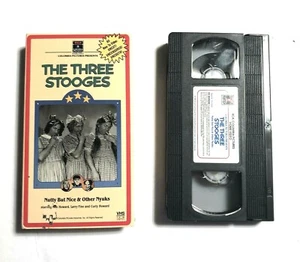 The Three Stooges Nutty But Nice & Other Nyuks VHS Tape Larry Curly Moe Vintage - Picture 1 of 4