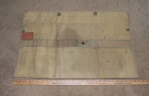 VINTAGE M4 outil en toile verte militaire enroulement, 18" X 29", 19 COMPARTIMENTS - Photo 1/9