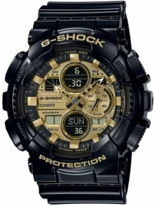 Reloj para hombre Casio G-Shock GA-140GB-1A1 analógico-digital esfera dorada correa negra - Imagen 1 de 2
