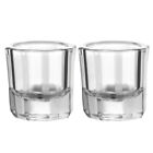  Minkissy 2Pcs Manicure Glass Crystal Cups Liquid Holder Container Tint Bowl