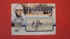 2009 10 IN THE GAME HEROES AND PROSPECTS  A-CGA CAMERON GAUNCE AUTOGRAPH *