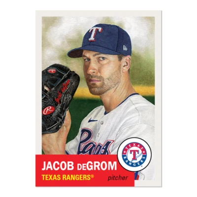 2023 Topps Living Set # 608 DeGrom - Free Shipping Always! - Image 1 of 2