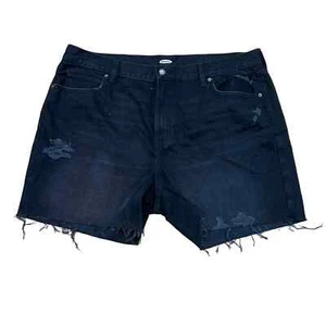 Pantalones cortos para mujer Old Navy cortados negros algodón elásticos talla 16 - Imagen 1 de 3