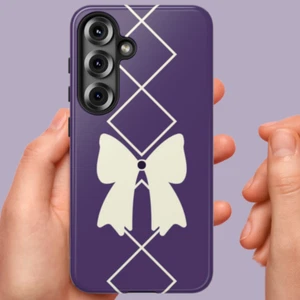 Korsett Schleife dunkellila robuste Handyhülle für iPhone, Samsung Galaxy, Google Pixel - Bild 1 von 143