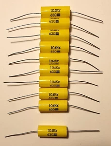 Lot de 10 Condensateurs Audio MKP 0,1µF - 630 V - NCC - Photo 1 sur 1