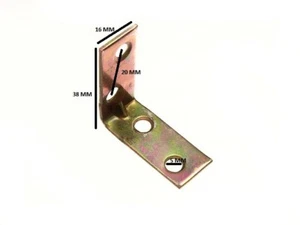 Winkelbohrer Winkel Reparatur Halterung Gelb Verzinkt Stahl 40mm (Packung 100) - Bild 1 von 1