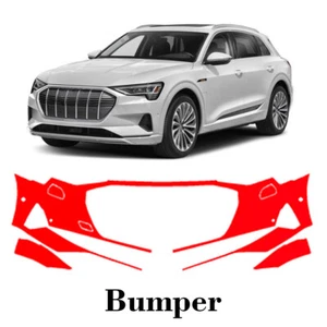 Front bumper PreCut PPF Paint Protection Film For Audi E-Tron 2019-2023 - Picture 1 of 6