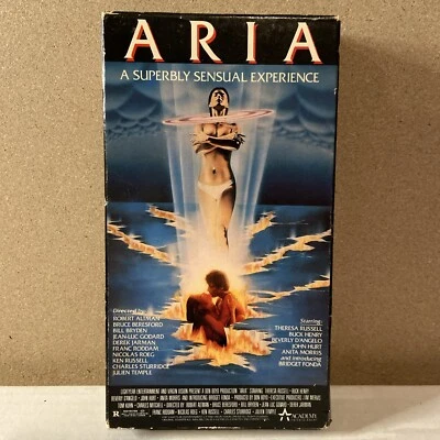 Aria (VHS, 1988) Theresa Russell Buck Henry Beverly D'Angelo JohnHurt RARE First - Imagem 1 de 4