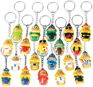 Mini Duck Keychains (20 Pack) 1.5 Inch. Assortment of Ducky Figurines - Picture 1 of 8