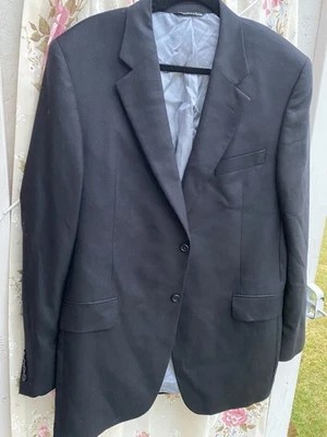 Abrigo deportivo Jack Victor para hombre Blazer 40L negro 100 % cachemir Loretowood 2 botones Foto 1 de 4