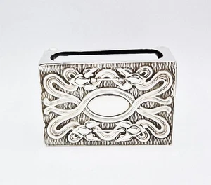 ART NOUVEAU STERLING SILVER LARGE MATCHBOX COVER Birmingham 1903 - Picture 1 of 7