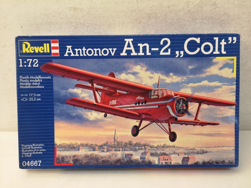 Antonov An-2 Colt Revell Kit 04667 Scala 1/72 Chiuso -B31 - Immagine 1 di 4