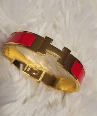 Hermès Clic H Bracelet Red - Image 1 of 4
