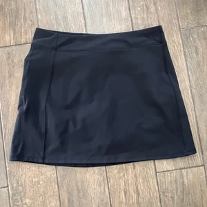 Lands' End Black Activewear Skort sz M (8-10) Tennis Golf Pickleball Hiking - Picture 1 of 8