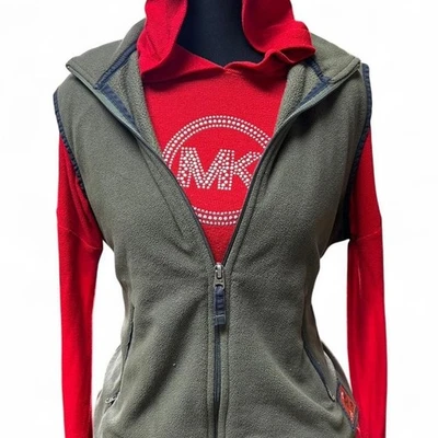 Chaleco verde para mujer y2k vintage Abercrombie & Fitch talla grande capas grunge  Foto 1 de 4