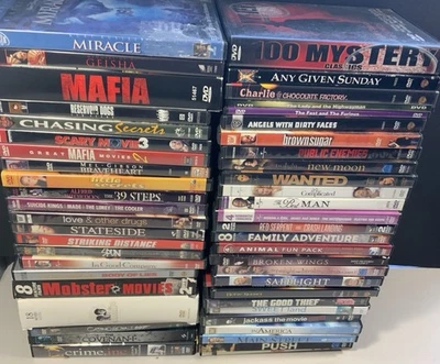 90 Used (Some New) ASSORTED DVD Movies -Comedy-Drama-Horror-Crime + - Image 1 of 4