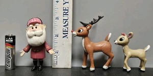 Rudolph The Red Nosed Reindeer, Santa And Clarice PVC Figure Island Misfit Toys  - Picture 1 of 10
