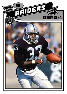 ACEO KENNY KING OAKLAND/L.A. CARTOLINA ARTISTICA RAIDERS PERSONALIZZATA FATTA A MANO - Foto 1 di 2