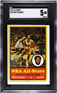 1973 Topps Walt Frazier #10 - New York Knicks - HOF -SGC 5 - Excelente - Imagen 1 de 2
