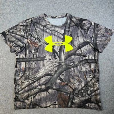 Camiseta Under Armour Camuflada Para Hombres 3XL Roble Mossy Treestand Caza Suelta Heatgear Foto 1 de 4