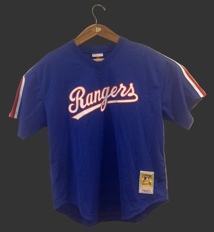 Camiseta deportiva 2XL Majestic Cooperstown Texas Rangers Nolan Ryan #34 1989 BP nueva sin etiquetas Foto 1 de 4