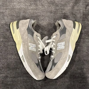 No BOX DS New Balance 991 Made in USA MiUSA Grigio Bianco M991GL Scarpe Uomo 11.5 4E - Foto 1 di 9
